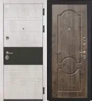 Входная дверь VIDARI (ВС-1 Бетон светлый/Ф-5 Мореный дуб Глухое)