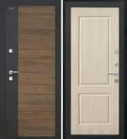 Входная дверь Дорстон Терморазрыв Inoplast (Р-01 Орех/гранит/Ф-14 Кремовая лиственница Глухое)