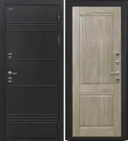 Входная дверь Дорстон Терморазрыв (Д-5 Букле черный/КС-10 Дуб дорато Глухое)