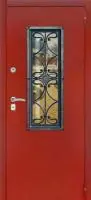 Декоративная отделка из художественной ковки на входной двери (76)