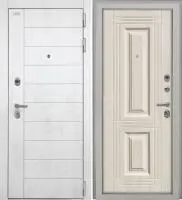 Входная дверь Alpa (НФ-6 лофт белый/Ф-2 Лиственница беленая Глухое)
