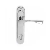 Ручка дверная на планке Гретта, хром