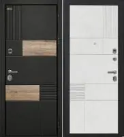 Входная дверь Дорстон BERLIN (ВС-2 Лофт черный/Ф-9 Лофт белый Глухое)