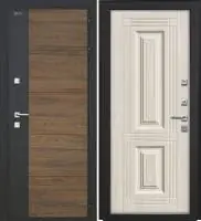 Входная дверь Дорстон Терморазрыв Inoplast (Р-01 Орех/гранит/Ф-2 Лиственница беленая Глухое)