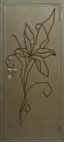 Декоративная отделка из художественной ковки на входной двери (92)