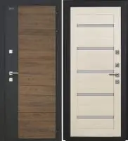 Входная дверь Дорстон Терморазрыв Inoplast (Р-01 Орех/гранитСБ-1 Кремовая лиственница Матовое)