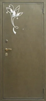 Декоративная отделка из художественной ковки на входной двери (84)