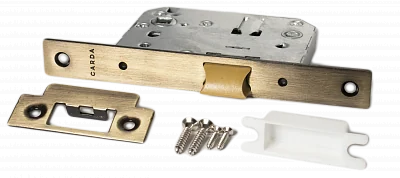 Защелка под фиксатор CARDA 201А (пластик. язычок) Бронза