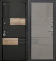 Входная дверь Дорстон BERLIN (ВС-2 Лофт черный/Ф-9 Лофт грей Глухое)