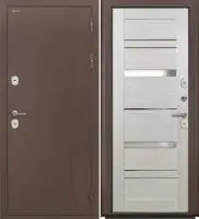 Входная дверь Дорстон Терморазрыв (Антик медный/СБ-32 Эшвайт Зеркало)