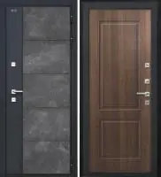 Входная дверь Дорстон Терморазрыв Inoplast (Р-01 бетон/Ф-14 Статус коньяк Глухое)