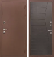 Входная дверь Тайгер Термо лайт (антик медь/венге темная патина)