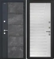 Входная дверь Дорстон Терморазрыв Inoplast (Р-01 бетон/Ф-16 Дуб беловежский Глухое)