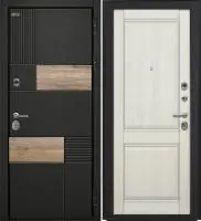 Входная дверь Дорстон BERLIN (ВС-2 Лофт черный/КС-10 Эшвайт Глухое)