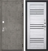 Входная дверь Тайгер Тиара (темный бетон/ривьера айс)