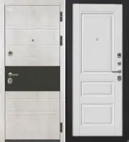 Входная дверь VIDARI (ВС-1 Бетон светлый/Ф-11 Софт белый Глухое)