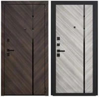 Входная дверь Dorston Digma (Шпон орех мореный/белый матовый)