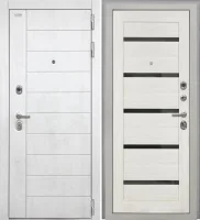 Входная дверь Alpa (НФ-6 лофт белый/СБ-1 Эшвайт Черный лакобель)