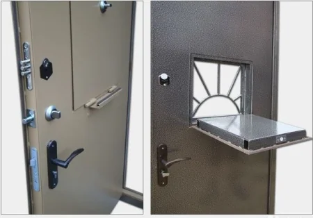Кассовая дверь с выдвижным лотком в оружейную комнату 10