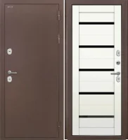 Входная дверь Дорстон Терморазрыв (Антик медный/СБ-1 Белый бланко Черный лакобель)