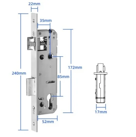 Замок Morgan Secret A3 (для узкопрофильных дверей)