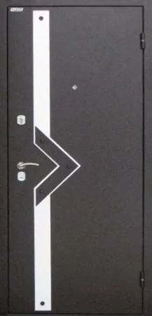 Давление на металле с декоративными элементами входные двери (11)