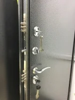 Входная дверь Маркус Термо серебро металл-металл