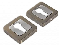 Накладка на цилиндр квадро Античная бронза