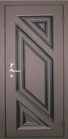 Металлофиленки на металле входной двери (16)