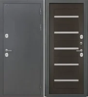 Входная дверь Дорстон Терморазрыв (Антик серебро/СБ-1 Орех рифленый Матовое)