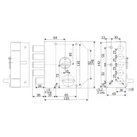 Замок накладной сувальдный с задвижкой Гардиан 20.05