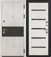 Входная дверь VIDARI (ВС-1 Бетон светлый/СБ-1 Эшвайт Черный лакобель)