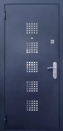 Давление на металле с декоративными элементами входные двери (16)