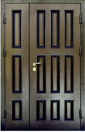 Металлофиленки на металле входной двери (12)