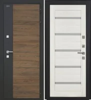 Входная дверь Дорстон Терморазрыв Inoplast (Р-01 Орех/гранит/СБ-1 Эшвайт Матовое)