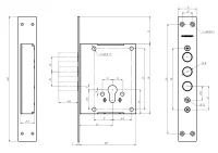 Замок врезной цилиндровый Гардиан 102.01 Т