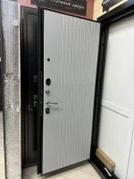 Входная дверь Маркус Вертикаль 3к шагрень грей