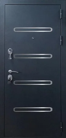 Давление на металле с декоративными элементами входные двери (6)