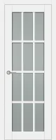 Межкомнатная дверь Carda К-61 Белый софт Витраж