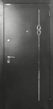 Давление на металле с декоративными элементами входные двери (9)