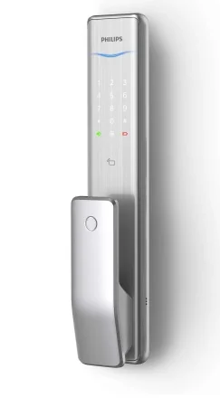 1000 series умный дверной замок Push-Pull серебряный, артикул 22234558