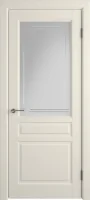 Межкомнатные двери VFD Stockholm Cristal Cloud L Ivary
