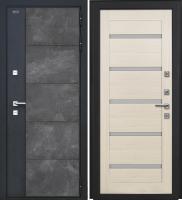 Входная дверь Дорстон Терморазрыв Inoplast (Р-01 бетон/СБ-1 Кремовая лиственница Матовое)