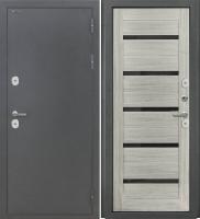 Входная дверь Дорстон Терморазрыв (Антик серебро/СБ-1 Грей Черный лакобель)