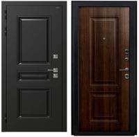 Входная дверь Dorston Nord (букле черный/шпон венге коричневый)