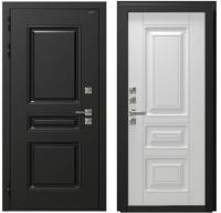 Входная дверь Dorston Nord (букле черный/белый матовый)