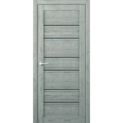 Межкомнатная дверь Техас Soft Touch Графит Стекло Графитовое