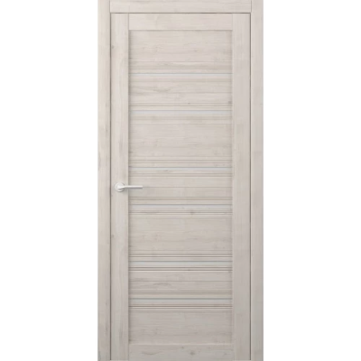 Межкомнатная дверь Техас Soft Touch Кремовая Стекло Мателюкс