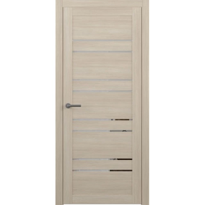 Межкомнатная дверь Дублин Эко-шпон Лиственница мокко Зеркало