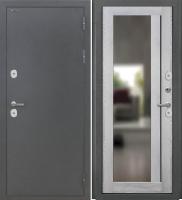 Входная дверь Дорстон Терморазрыв (Антик серебро/ФЗ-3 Ривьера айс Царговая с зеркалом)